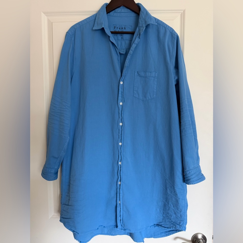 Frank & Eileen Mary Denim Shirt Dress Tide Blue - Picture 3 of 6